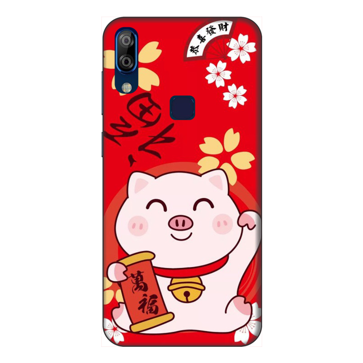 Ốp lưng điện thoại VSmart Active 1 Plus hình Mèo May Mắn Mẫu 1 - Hàng chính hãng