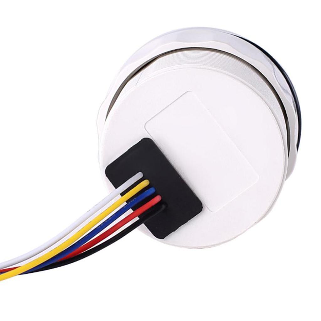 Fuel Level Gauge Boat Marine Fuel Level Gauge White Face LED Display 52mm 2"