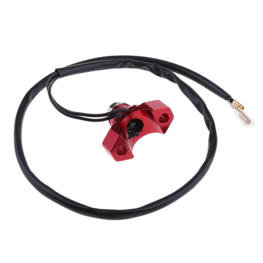 Universal CNC Billet Engine Kill Start Stop Switch Button For ATVs Quad Bikes Go Carts Enduro Motocross Bikes