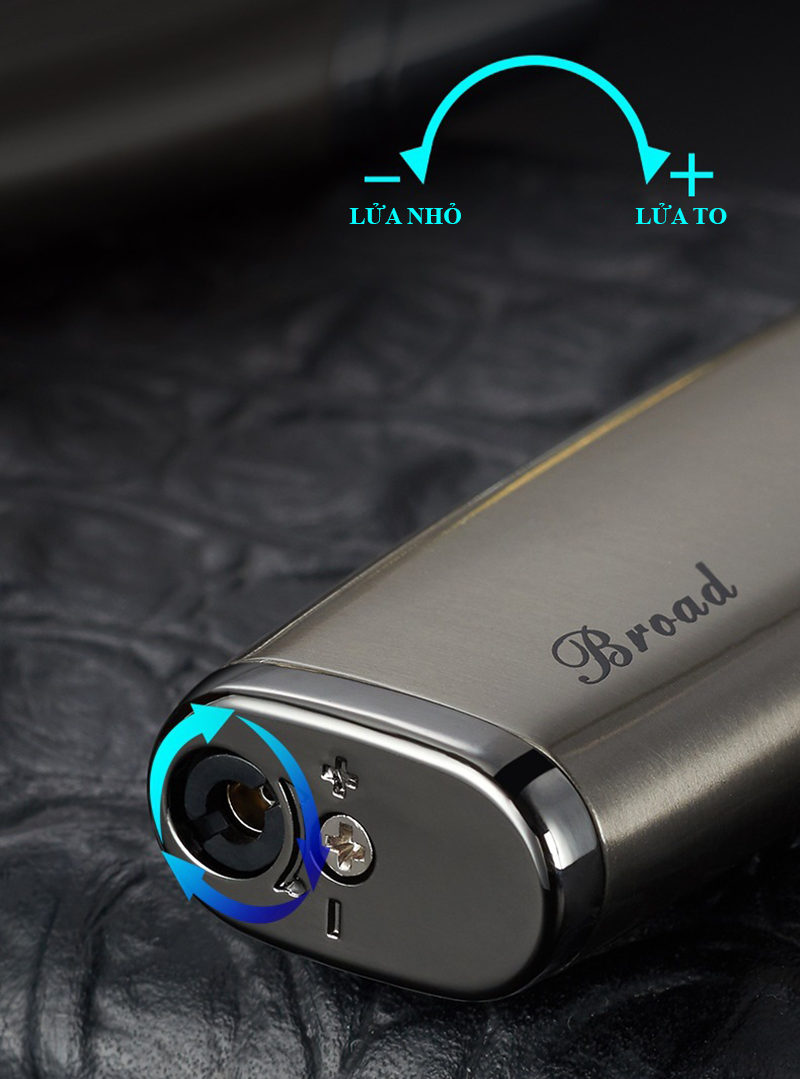 Bật Lửa Khè Broad BD418 Bóng Trơn - Xài Gas