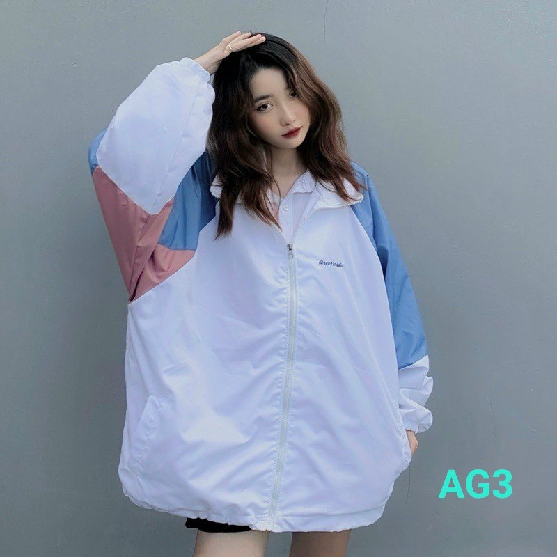 Áo khoác gió 2 lớp cao cấp from rộng nam nữ mặc siêu xinh