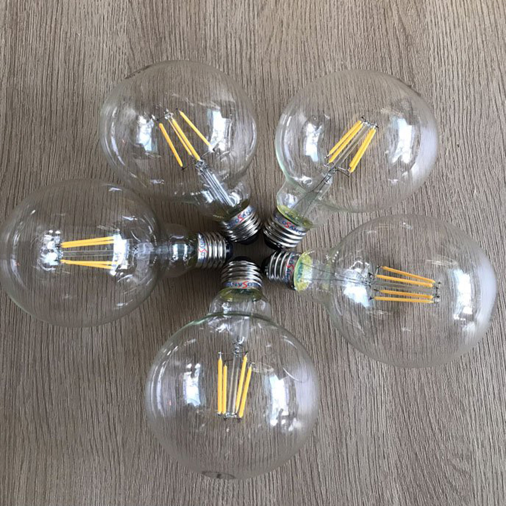 Đèn Led Edison - Combo 5 đèn Led Edison 4W Ánh Sáng Vàng - Edison G95 E27