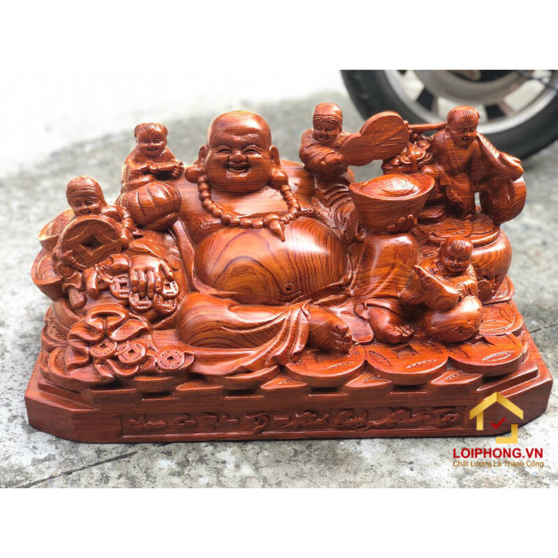 Tượng phật di lặc dài 51 cm x rộng 26 cm x cao 26 cm