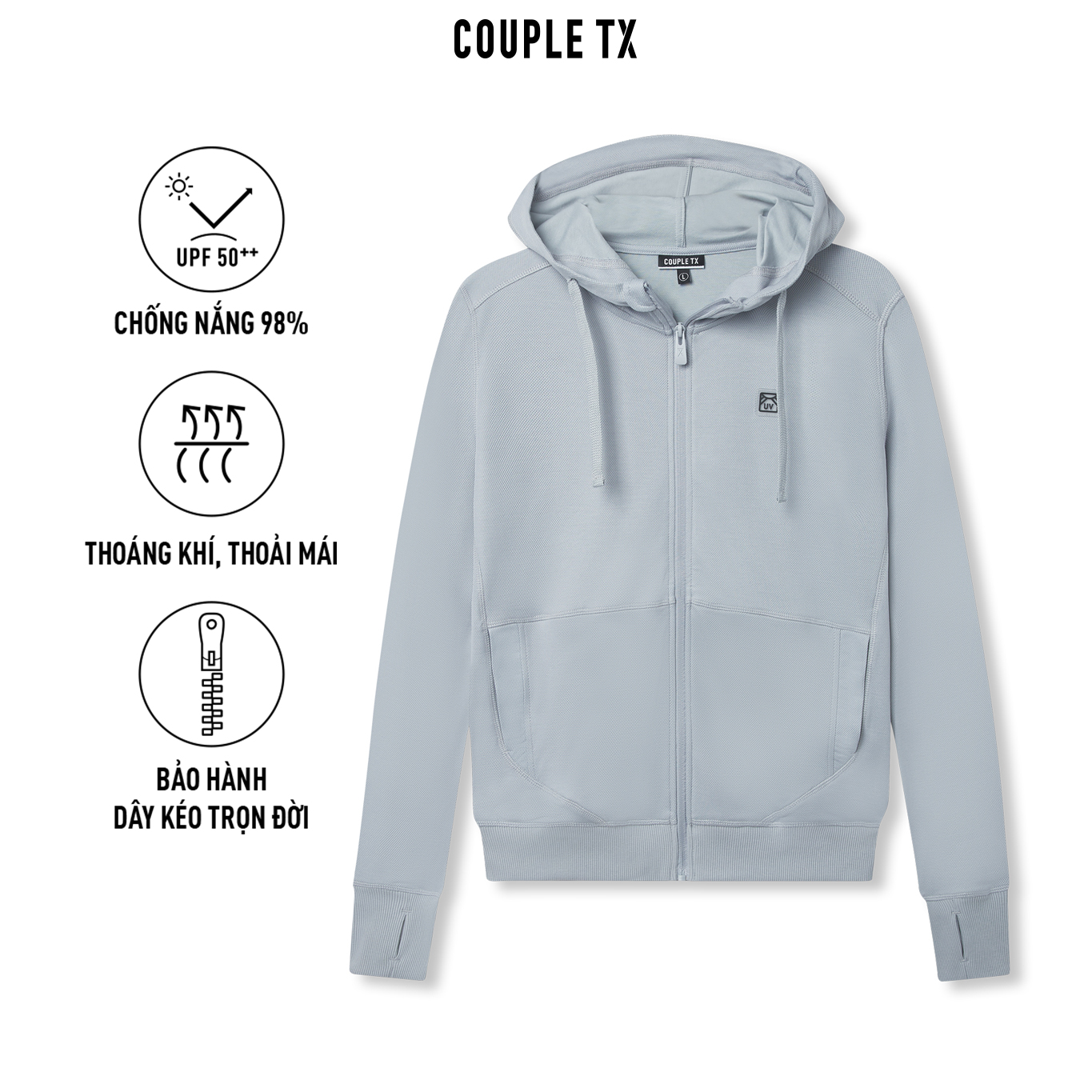 Áo Khoác Chống Nắng Nữ Couple TX UV Dệt Mè