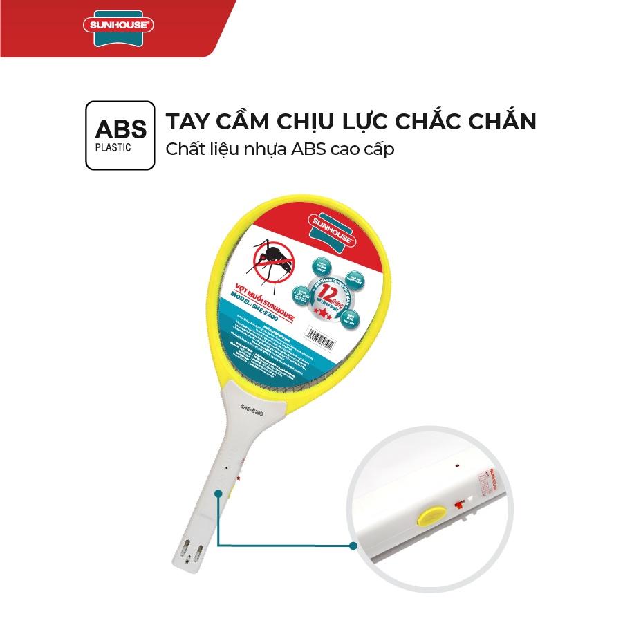 Vợt muỗi SUNHOUSE SHE-E200 màu vàng
