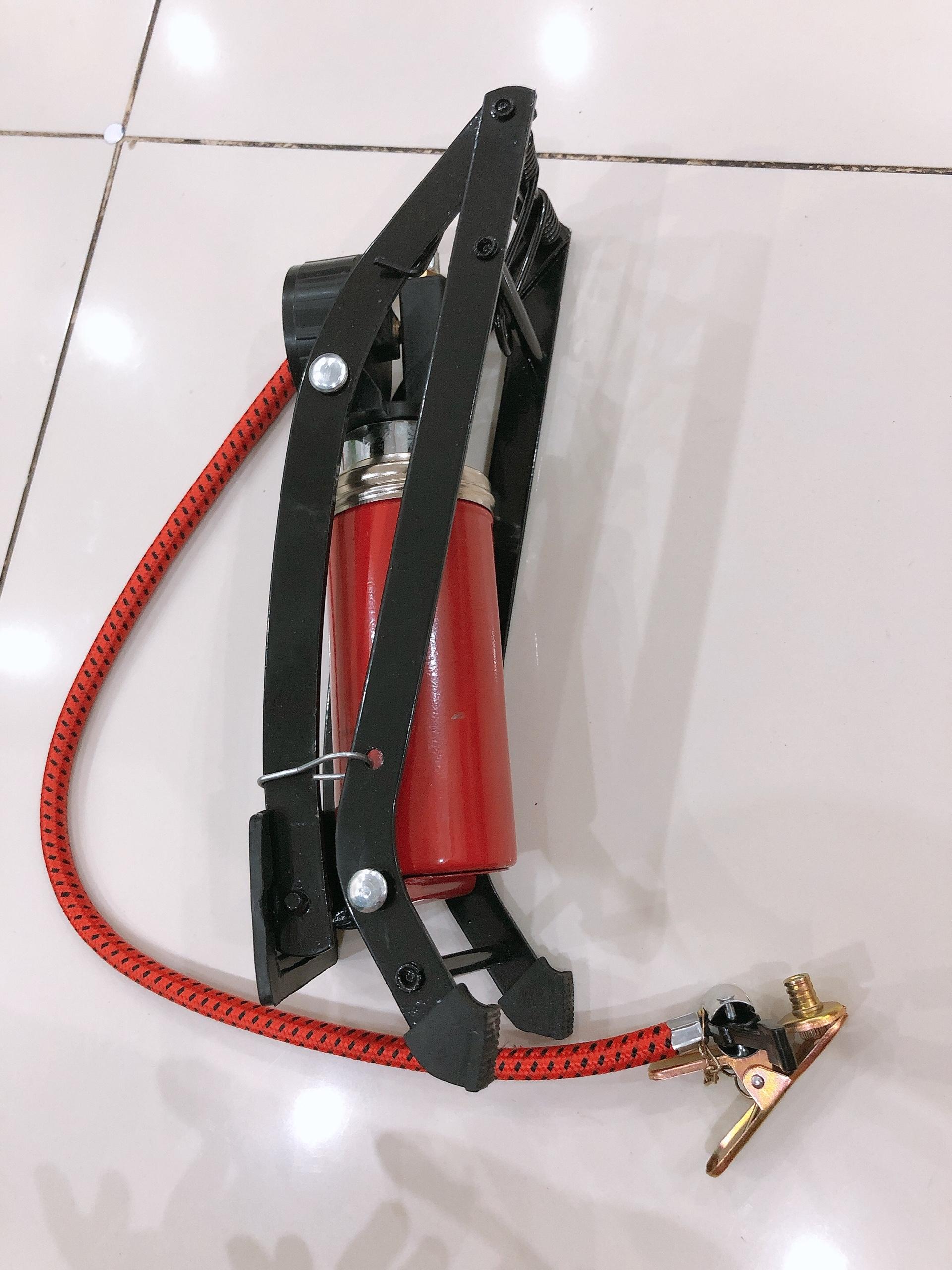 Dụng Cụ Bơm Hơi Bánh Xe Đạp Chân Đa Năng Mini Tiện Dụng Dùng Cho Xe Đạp, Xe Máy - Màu Giao Ngẫu Nhiên - Vận Chuyển Miễn Phí Toàn Quốc