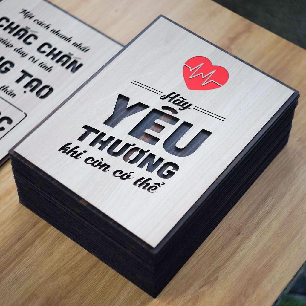 Tranh động lực TBIG091 Hãy yêu thương khi còn có thể