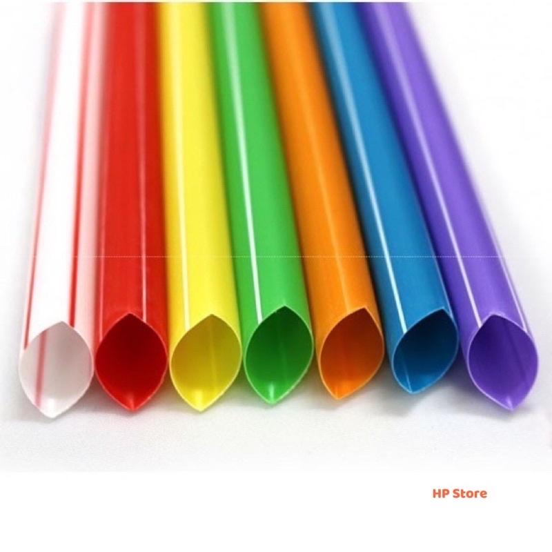 Ống Hút Trân Châu 500g Nhiều Màu Sắc Dài 21cm Phi 12