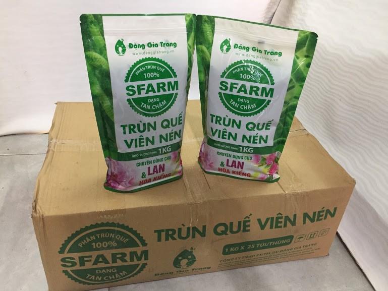 Phân Viên nén trùn quế Sfarm tan chậm