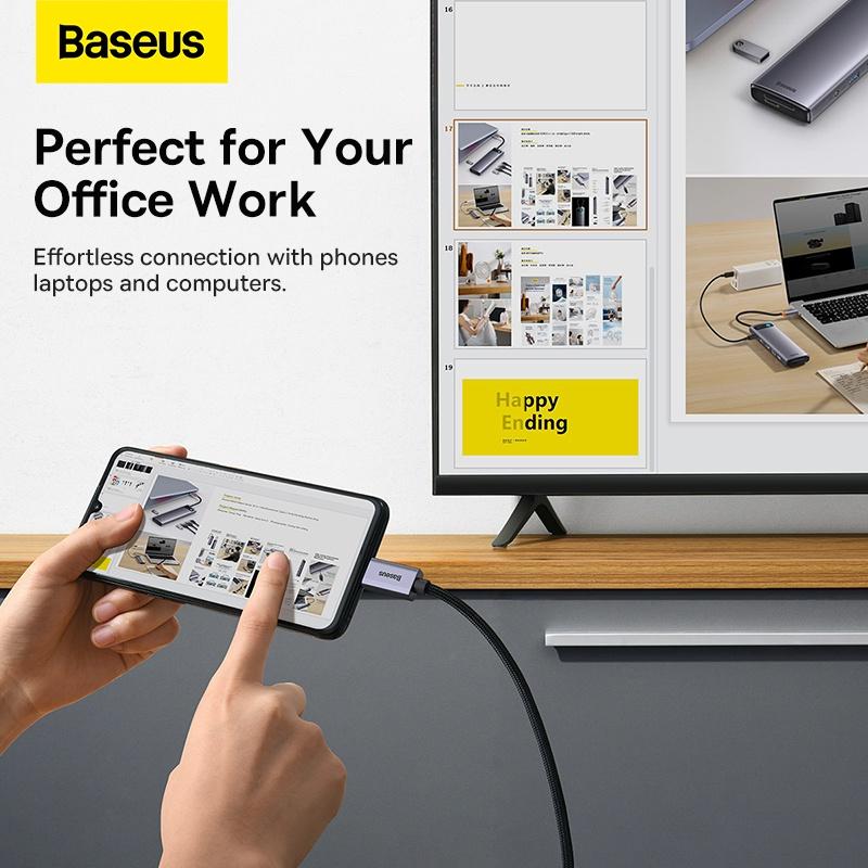 Cáp Chuyển USB Type C Sang HDMI Siêu Nét Baseus High Definition Series Graphene