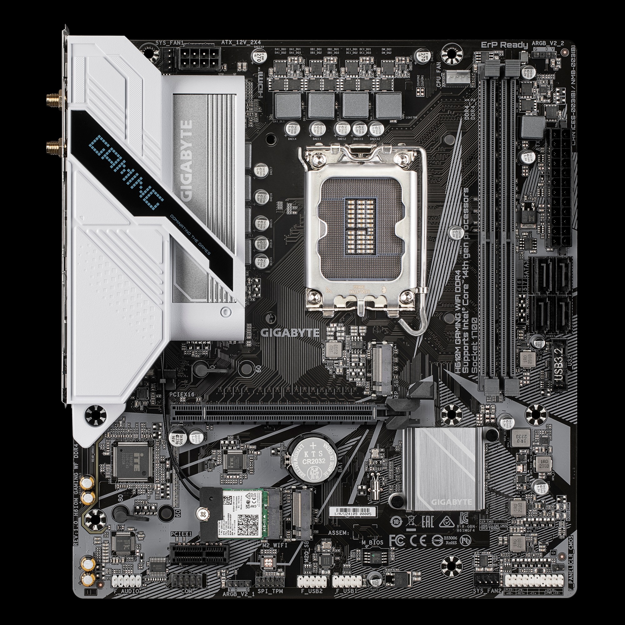 Mainboard Gigabyte H610M GAMING WF DDR4 Socket LGA1700 - Hàng Chính Hãng