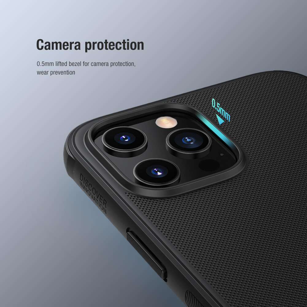 Ốp lưng cho iPhone 12 Pro Max 6.7 inch chống sốc mặt lưng nhám hiệu Nillkin Super Frosted Shield Pro cho khả năng chống sốc cực tốt, chất liệu cao cấp, mặt lưng nhám sang trọng - Hàng chính hãng