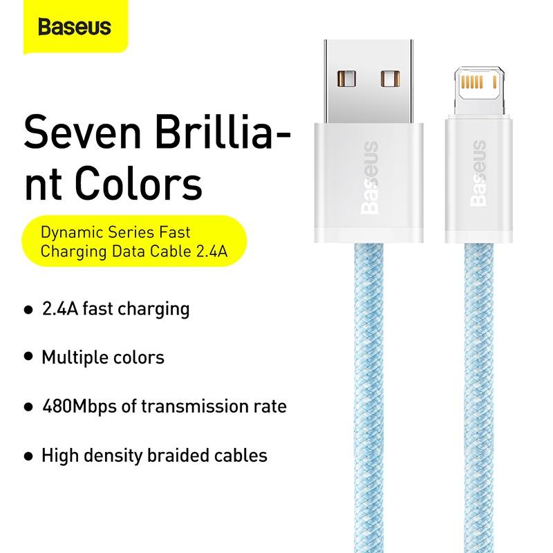 Baseus_Baseusmall Cáp Sạc Nhanh Baseus Dynamic Series Fast Charging Data Cable USB to l.P 2.4A (Hàng chính hãng)