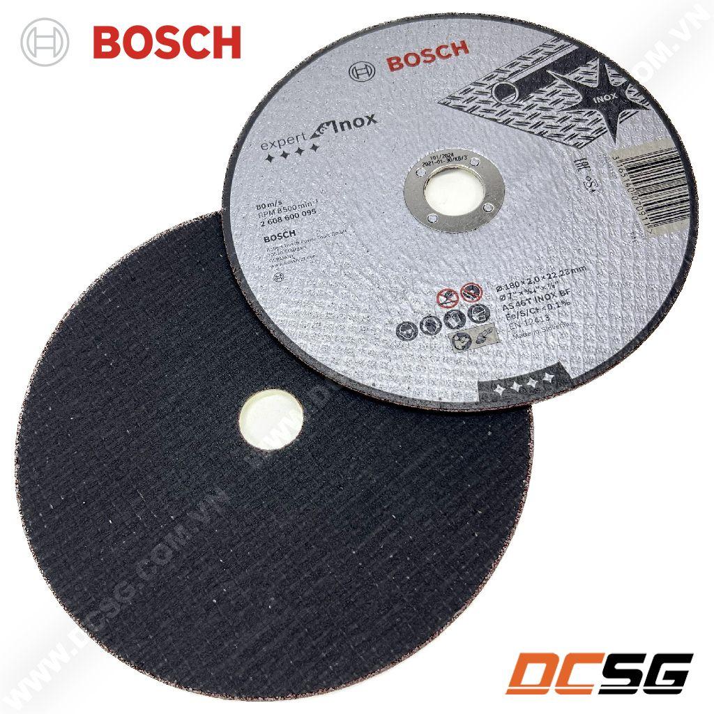 Đá cắt inox 180x2x22.2mm Bosch expert for inox 2608600095 | DCSG