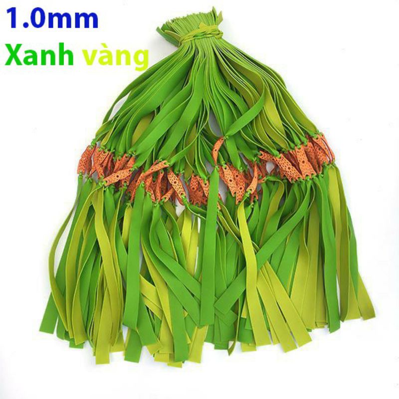 10 dây na cao su 2 lớp vàng đỏ dầy 1.0 mm loại tốt giá sỉ - đồ câu khánh phương 0355119222