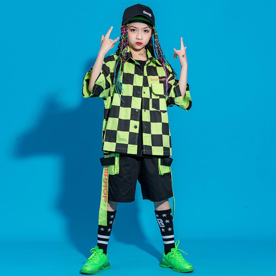 Set Unisex bé trai bé gái phong cách hiphop chất thô BUS005C