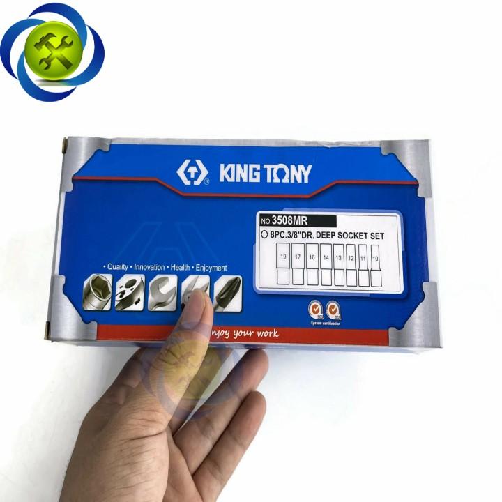 Bộ tuýp 3/8 Kingtony 3508MR loại dài có 8 cái 10-19mm