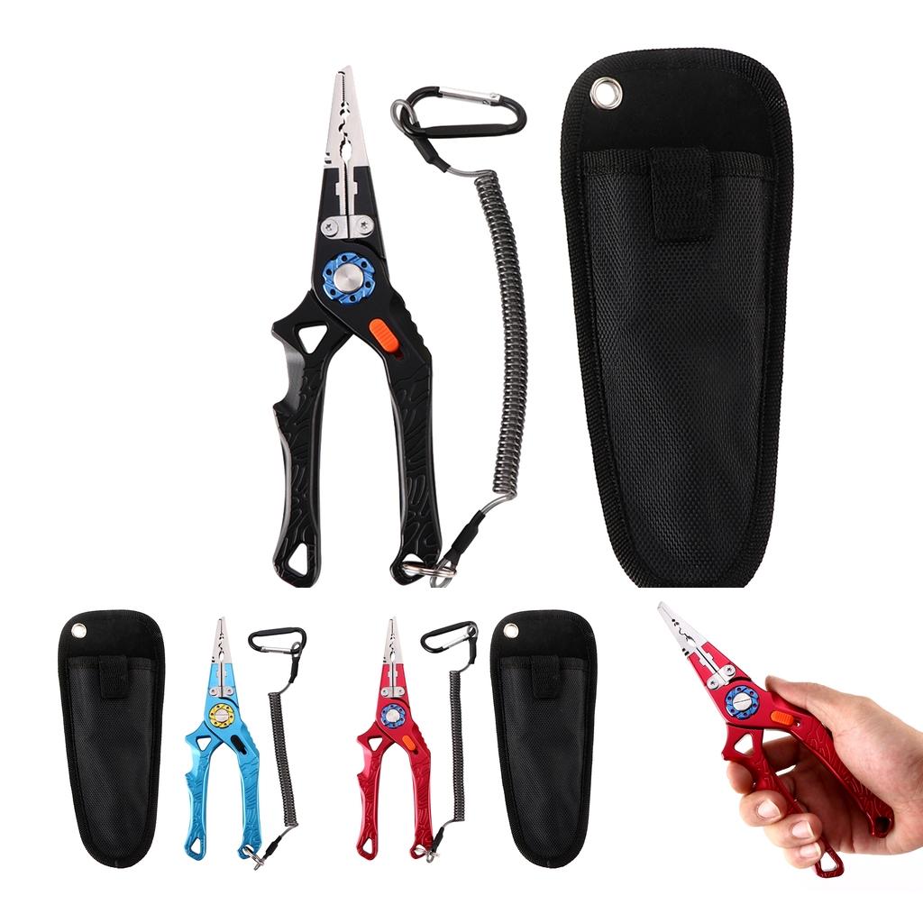 Professional Fishing Split Ring Crimping Plier Hook Detacher Wire Line Cutter