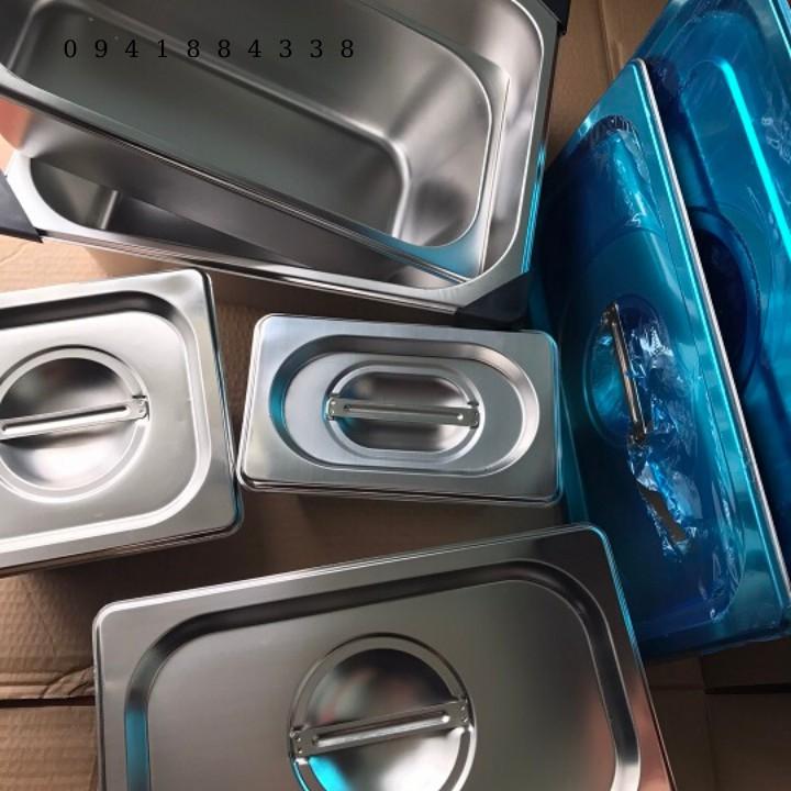 Khay Inox Đựng Topping 1/4, Khay Đựng Thạch