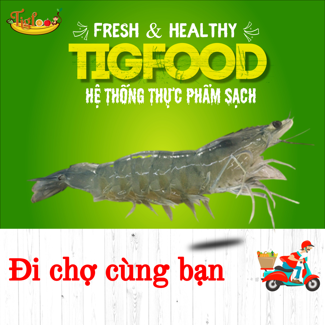 Tôm thẻ tươi sz 50-70 con