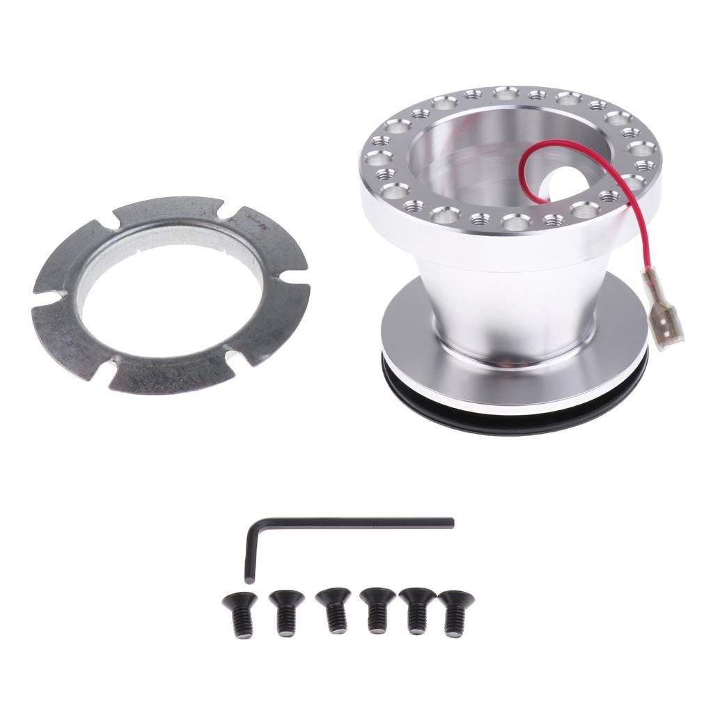 Car Steering Wheel Quick Release 6-Hole Hub Adapter Kit for