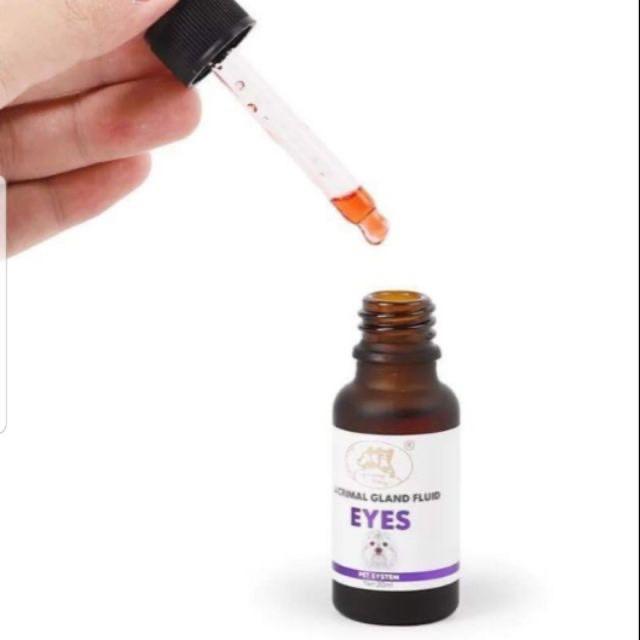 SIRO UỐNG Trị chảy nước mắt Giảm ố lông vùng mắt CHO CHÓ MÈO THÚ CƯNG Lacrimal Gland Fluid EYES Chai 20ml