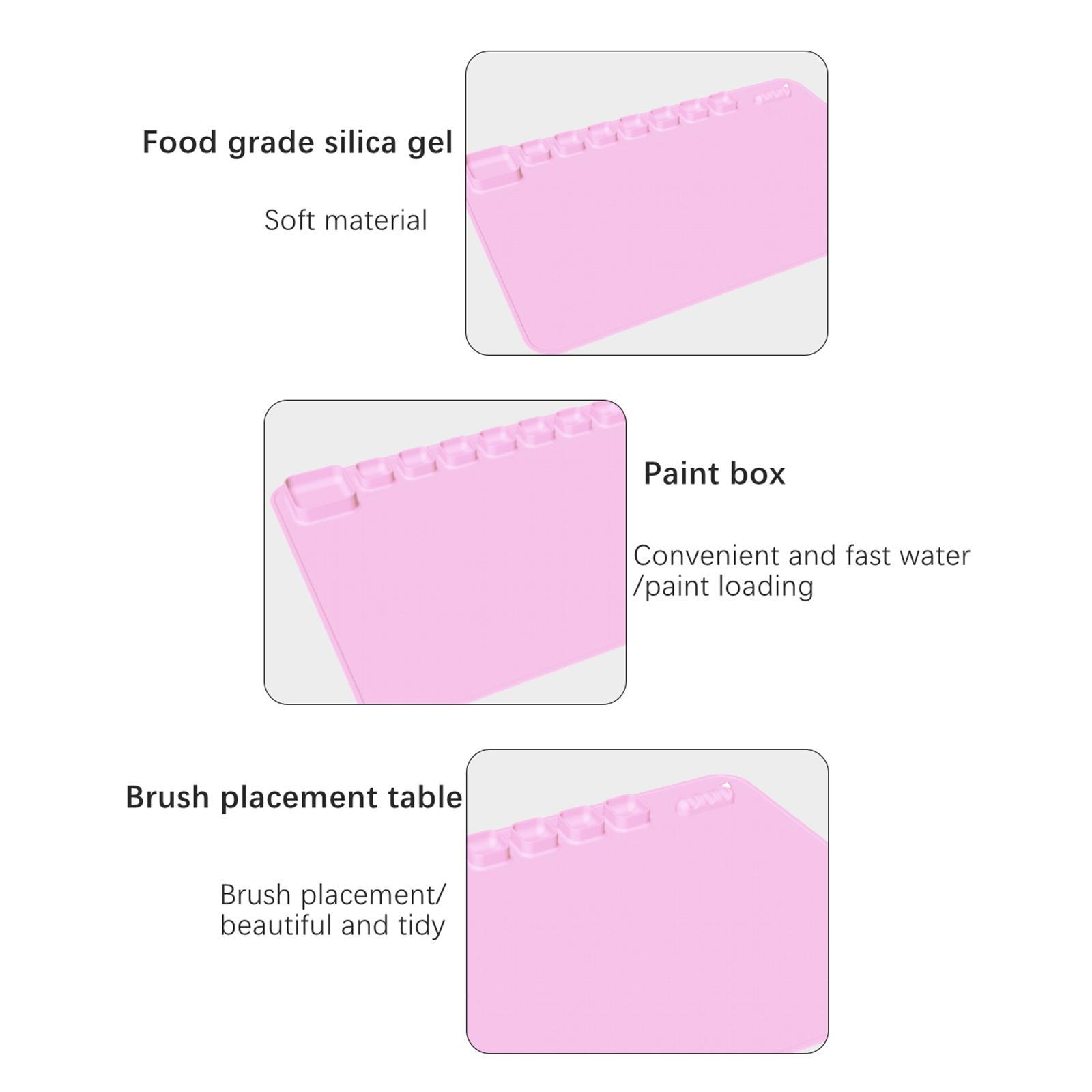 Silicone Mat Crafts Multipurpose Mat Nonstick Watercolors for Painting Play