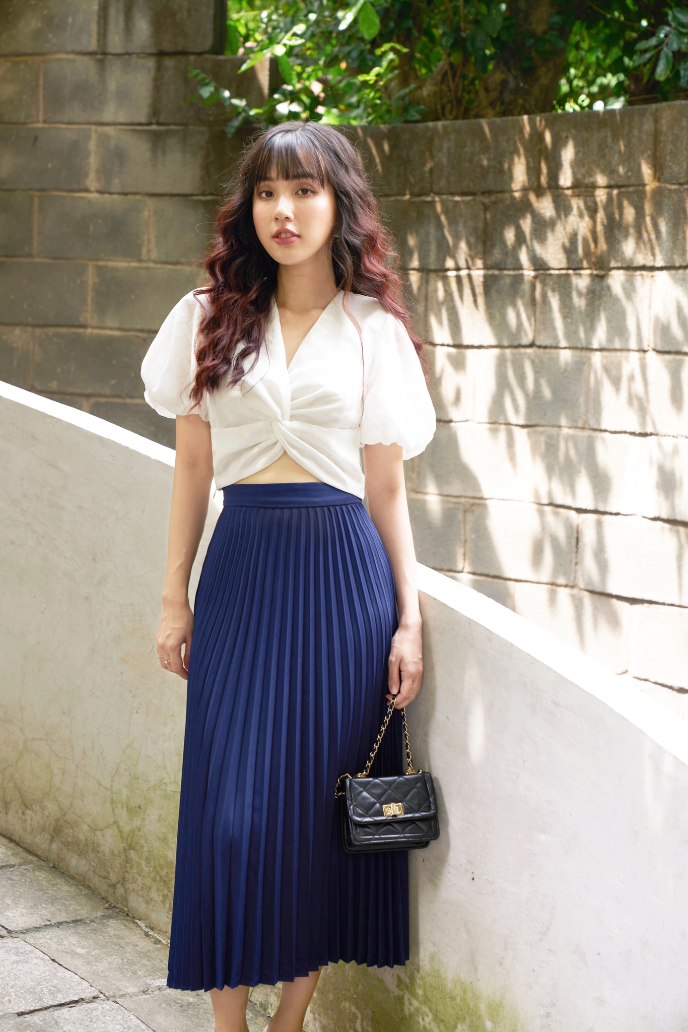 OLV - Chân váy Navy Pleat Timeless Skirt