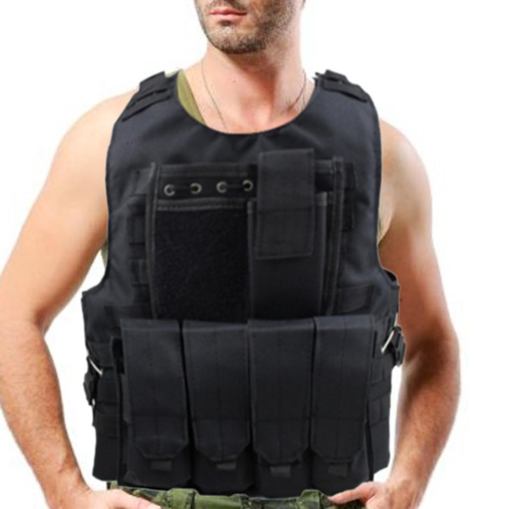 Tactical Military Vest Airsoft Molle Combat Hunting CS Game Vest Black