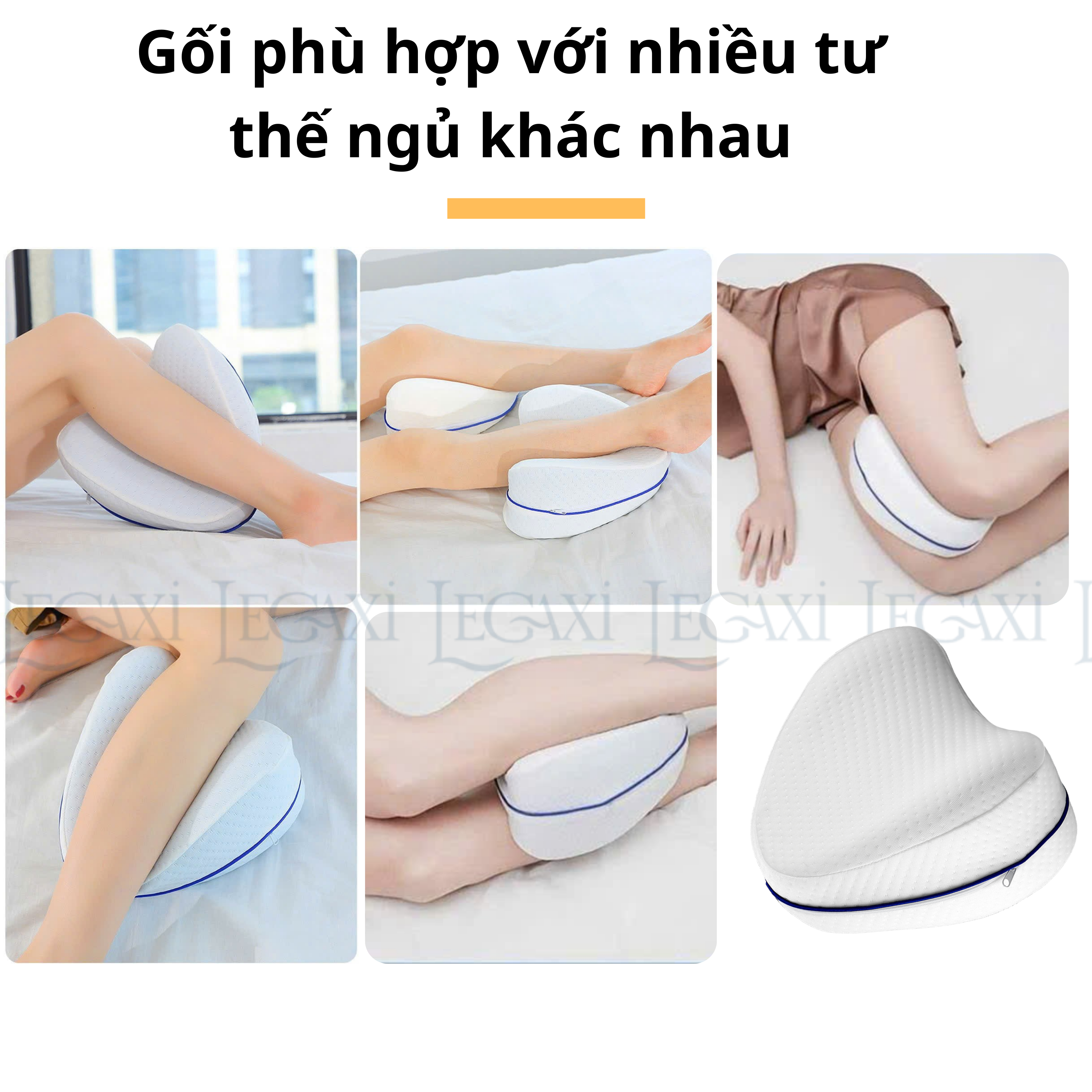 Gối Gác Chân LEGAXI Bằng Cao Su Non Thiết Kế Công Thái học Chống Đau Mỏi Chân Đau Lưng Giúp Ngủ Ngon