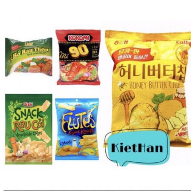 Gối bông hình gói bánh snack