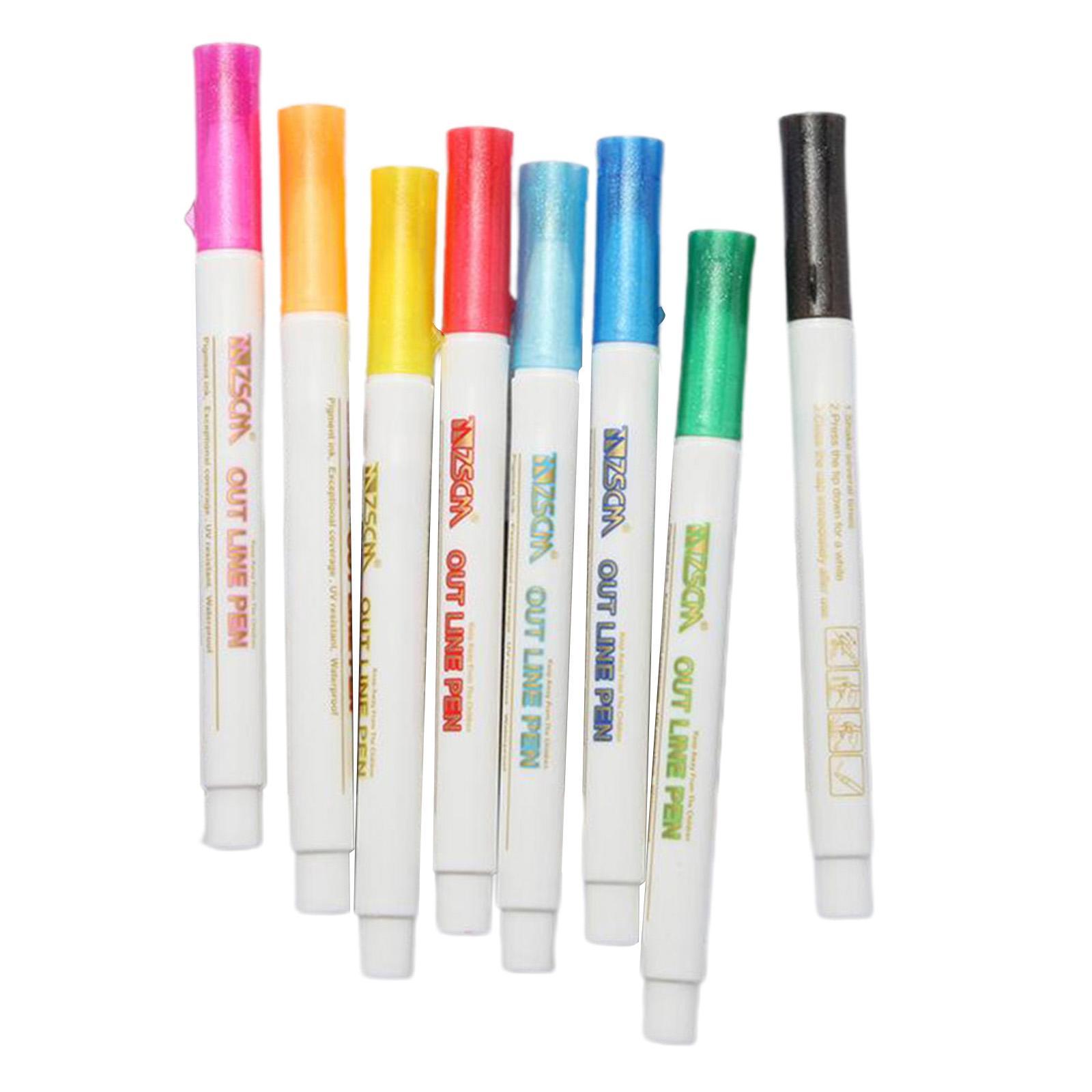 Self-outline  Markers Double Line Drawing Pen Journal Writing Pen