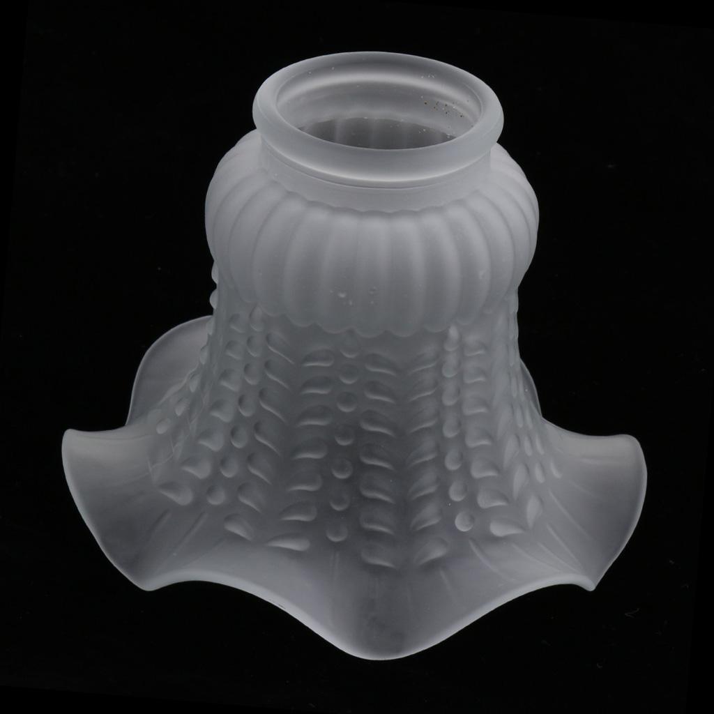 2pcs Glass Ceiling Fan Light Chandelier Wall Sconce Light Lamp Shades Cover