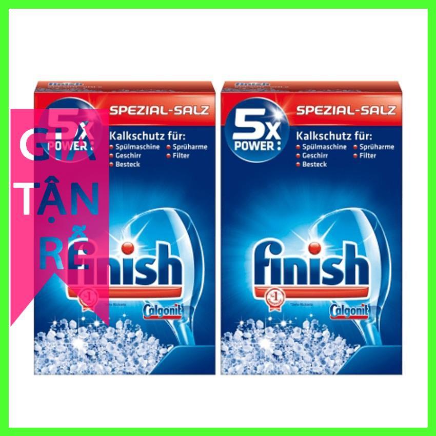 combo 2 gói Muối rửa bát làm mềm nước Finish 1.5kg (3kg