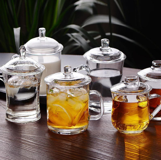 Ly Thủy Tinh Có Quai Deli Mug Tea Glass 340ml