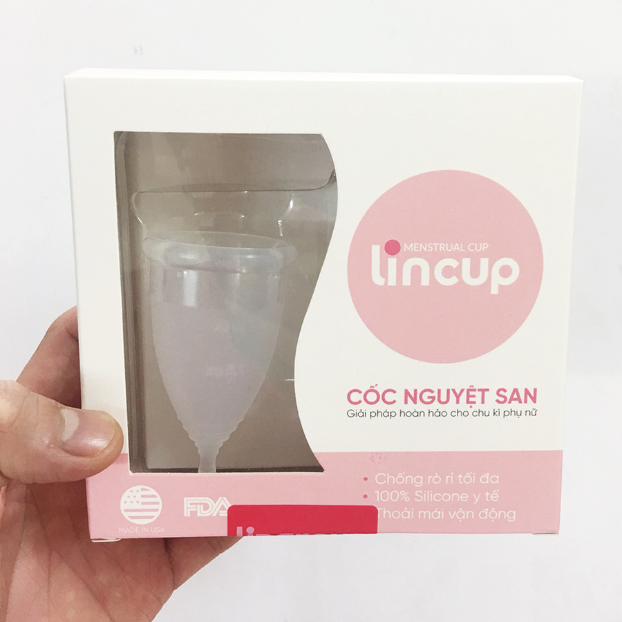 Bộ Cốc Nguyệt San Lincup - Tặng dung dịch vệ sinh cốc + Cốc Tiệt Trùng