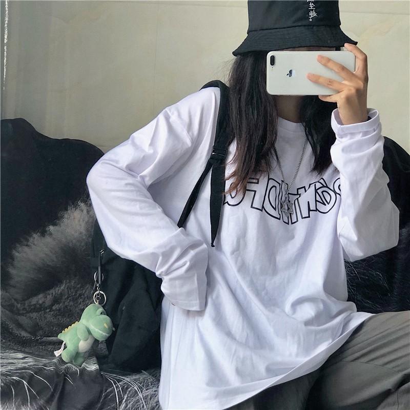 Áo thun tay dài form rộng Yinxx, áo sweater Unisex SW508