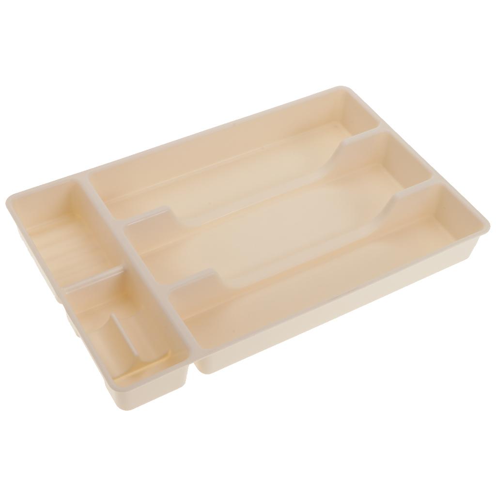 Home Sundries Organizer Office Stationery Storage Box Jewelry Display Tray, 5 Compartments, Multipurpose