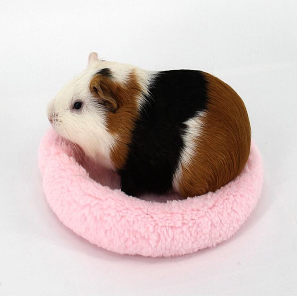 Hamster Mat Sleep Hammock Seat Pad for Guinea Pig Rabbit Small Animal Pink