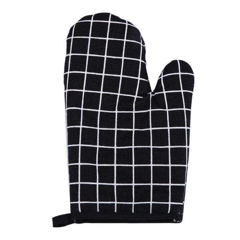 1Pc Cotton Oven Gloves Heatproof Mitten Kitchen Cooking Microwave Oven Mitt Insulated Non-slip Glove Thickening