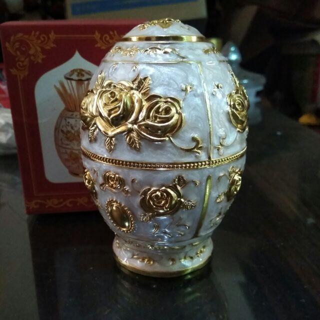 Lọ tăm hợp kim hoàng gia cao cấp