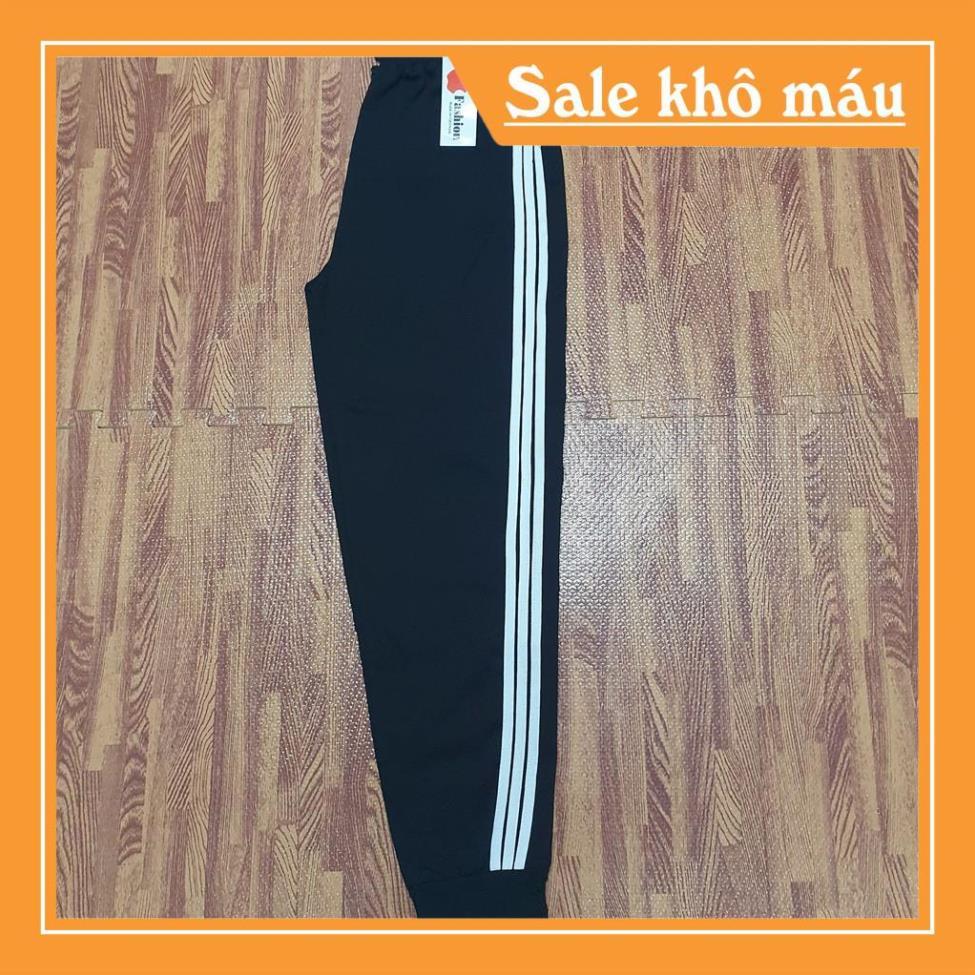 Quần Thun Thể Thao Nam 3 Sọc Quần Nam Thu Đông Co Giãn Ống Suông