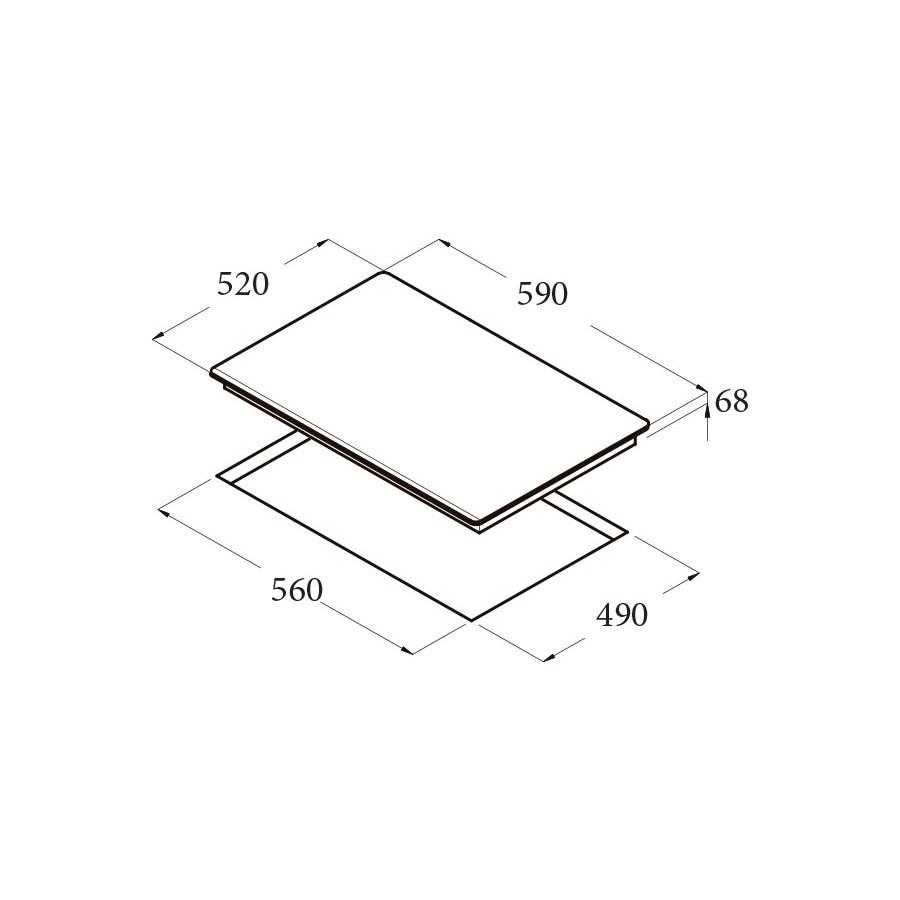 BẾP TỪ CATA ISB 603 WH xuất xứ Tây Ban Nha Hàng Chính Hãng