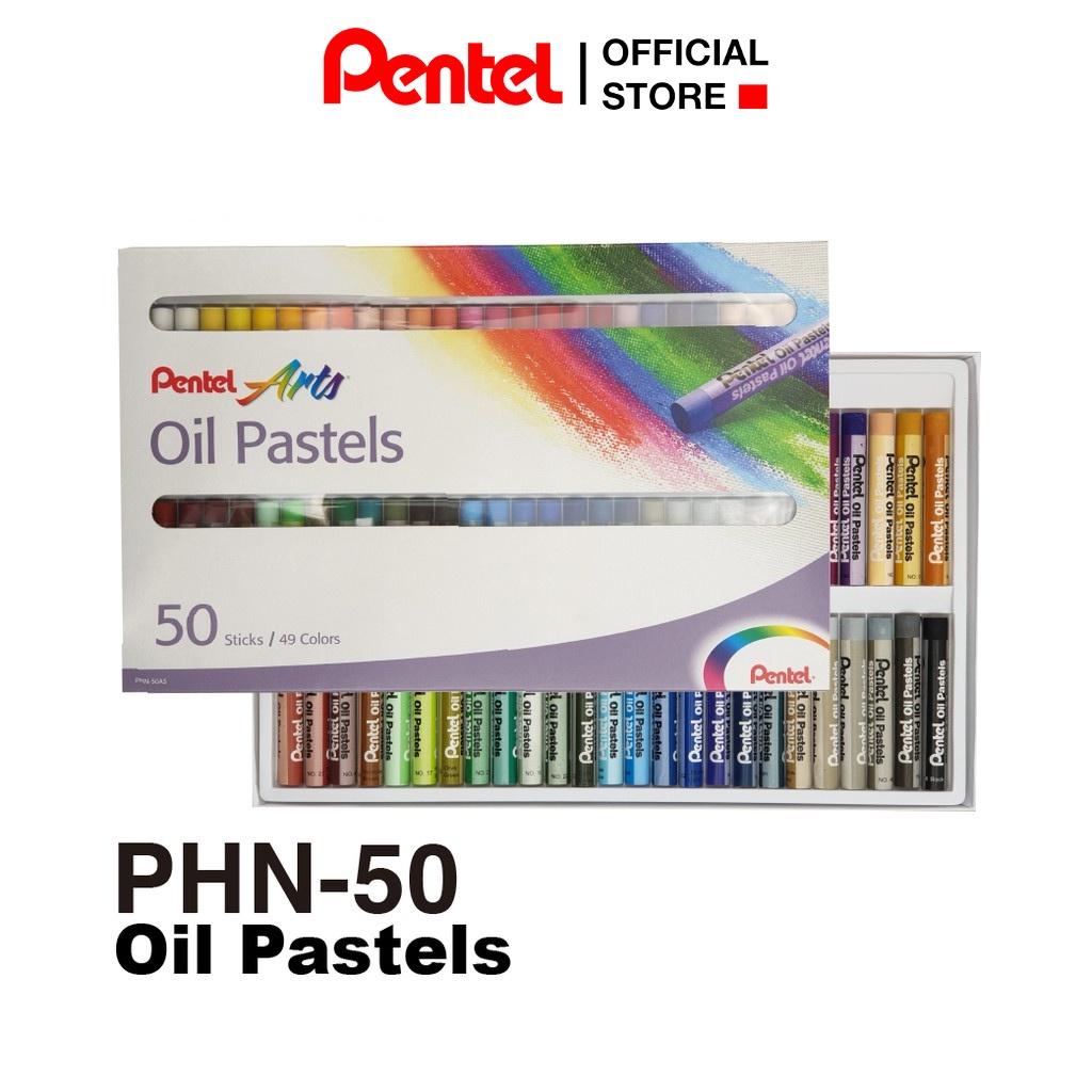 Phấn/ Sáp Dầu Pentel  Oil  Pastel PHN - 50 màu  | Màu Sắc Pastel Tươi Sáng Phong Phú | An Toàn Cho Sức Khỏe Người Dùng |