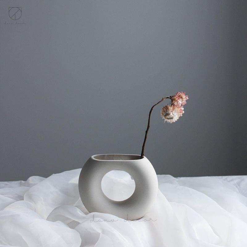 Bình gốm trắng nhiều hình dáng Noah