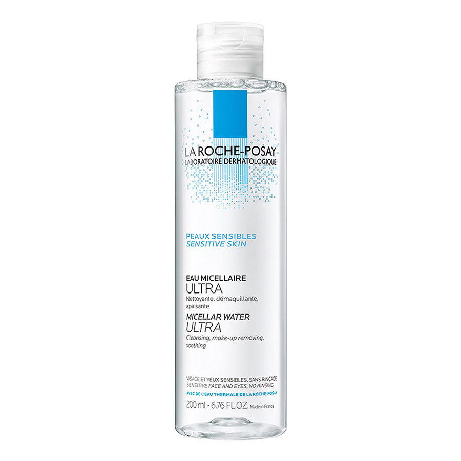 Bộ chăm sóc da Nước Tẩy Trang Làm Sạch Sâu Cho Da Nhạy Cảm La Roche-Posay Micellar Water Ultra Sensitive Skin (200ml) + Nước Khoáng Làm Dịu Và Bảo Vệ Da - Thermal Spring Water Sensitive Skin La Roche Posay (300ml)