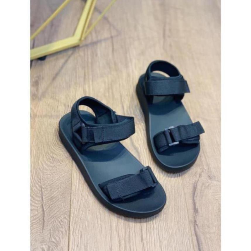 Giày sandal học sinh quai ngang dán xinh lắm, cao 2cm