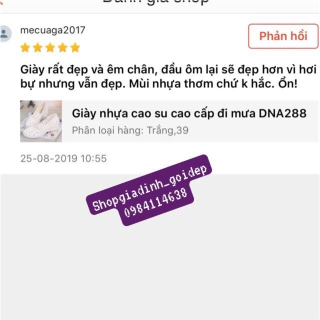 (Có sẵn )Giày cao su non cao cấp đi mưa DNA288