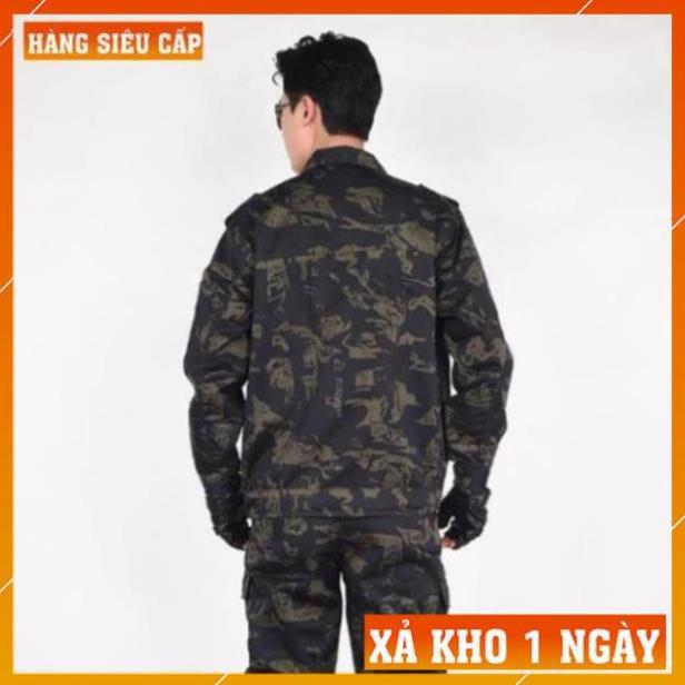 Quần Áo Lính Mỹ Giá Rẻ - Quần Túi Hộp Nam Kiểu Lính Rằn Ri