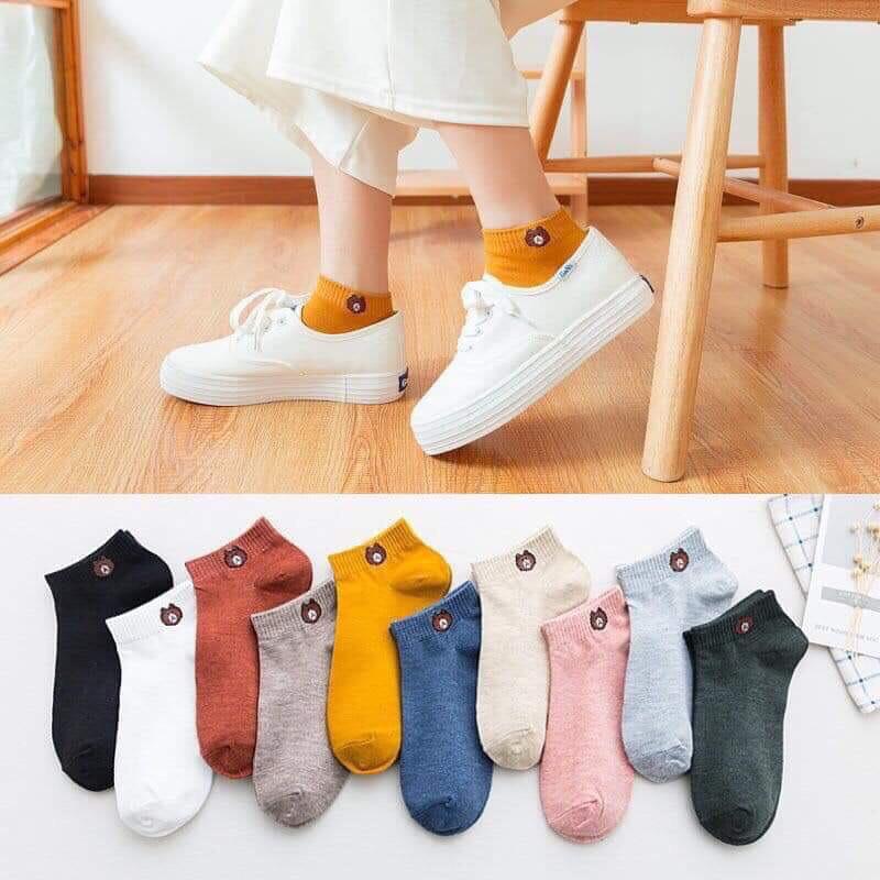 Combo 10 Đôi Tất Gấu Brown